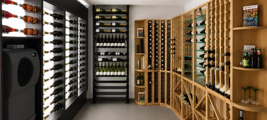 Climatisation et aménagement d'une cave sur mesure professionnelle